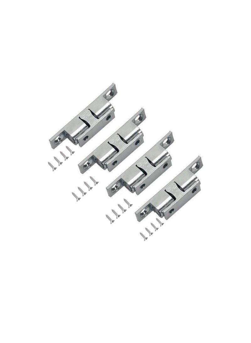 Cabinet Cupboard Door Catch Adjustable Double Ball Tension Catch for Cupboard Cabinet Door Furniture Latch 4 Pcs (70mm, Brass SS Coated) - Image 2