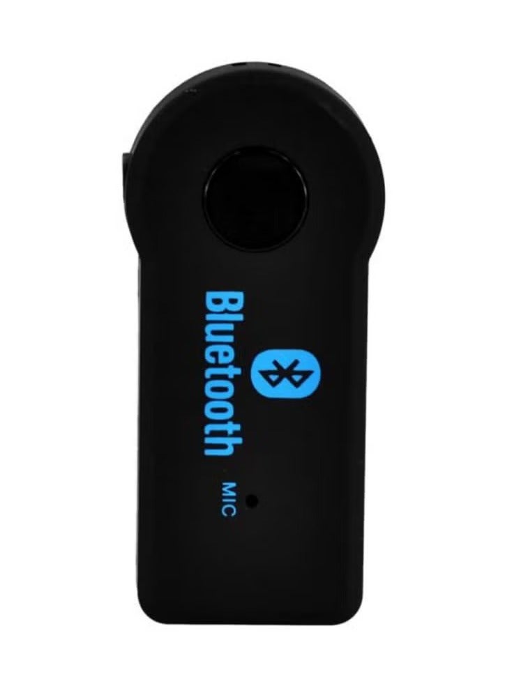 3.5MM Wireless Car Bluetooth Aux Music Receiver With Mic Black