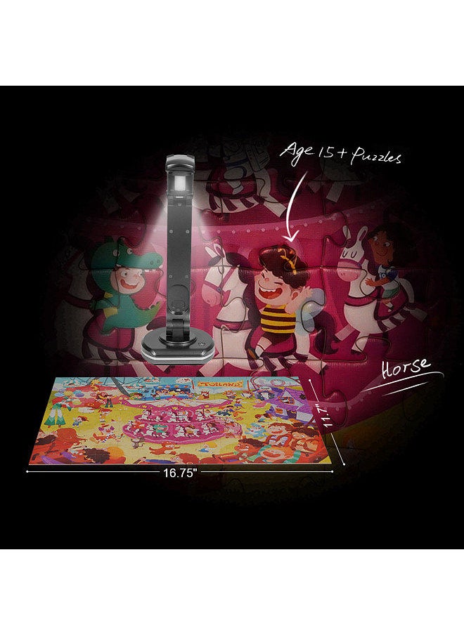 Generic - USB 2-in-1 Document Camera & Book Scanner Webcam with Auto Focus 8 Mega-pixel High-Definition Max. A3 Scanning Size LED Light - Image 1