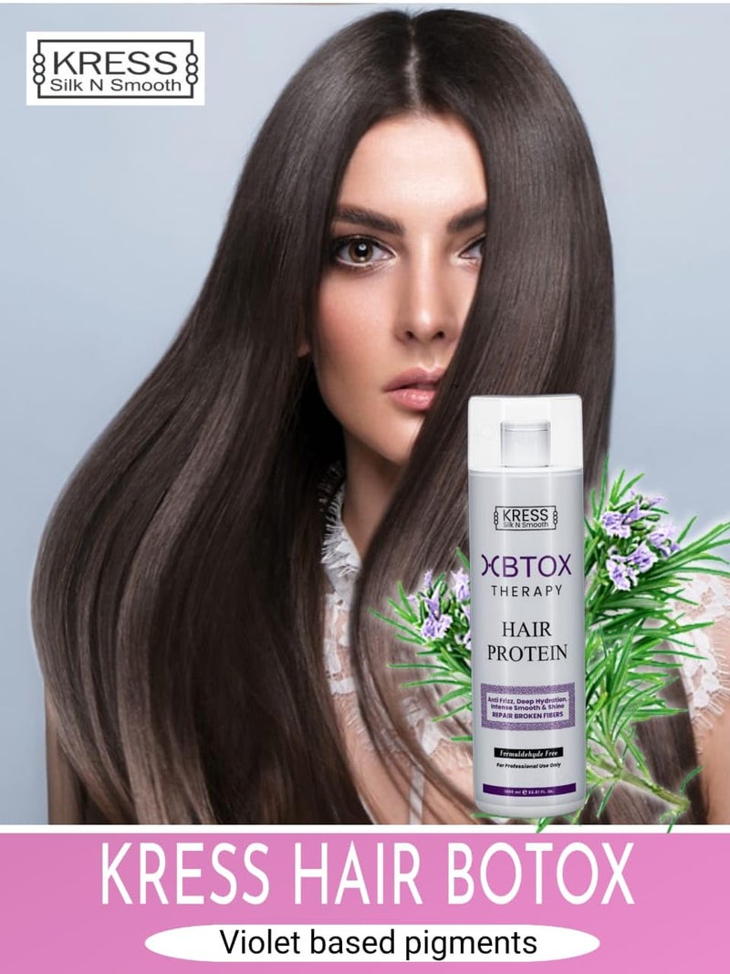 Kress XBTOX Hair Treatment Xbtox Treatment Protein For Men And Women 1000 ML KIT - Image 4