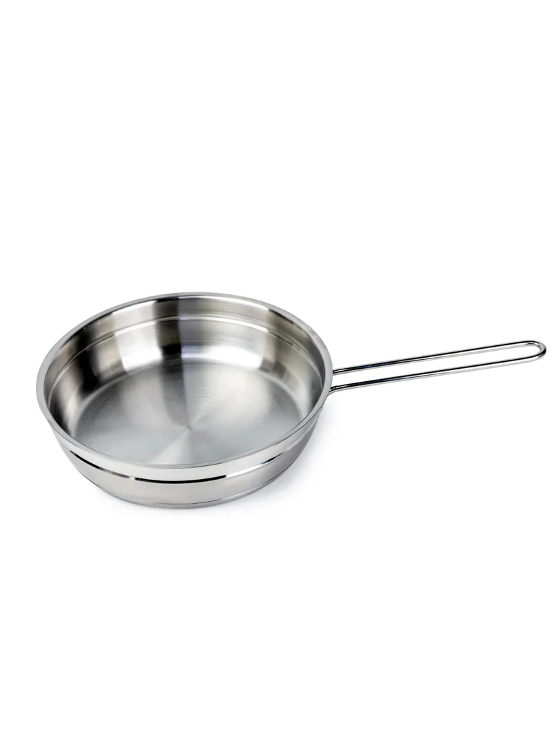 Wilson Elegance Stainless Steel 9-Piece Cookware Set - Casserole, Fry Pan Heavy Duty With Stainless Steel Handle Gas Stovetops Compatible For Family Meals