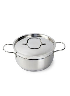 Wilson Elegance Stainless Steel 9-Piece Cookware Set - Casserole, Fry Pan Heavy Duty With Stainless Steel Handle Gas Stovetops Compatible For Family Meals  - Image 4