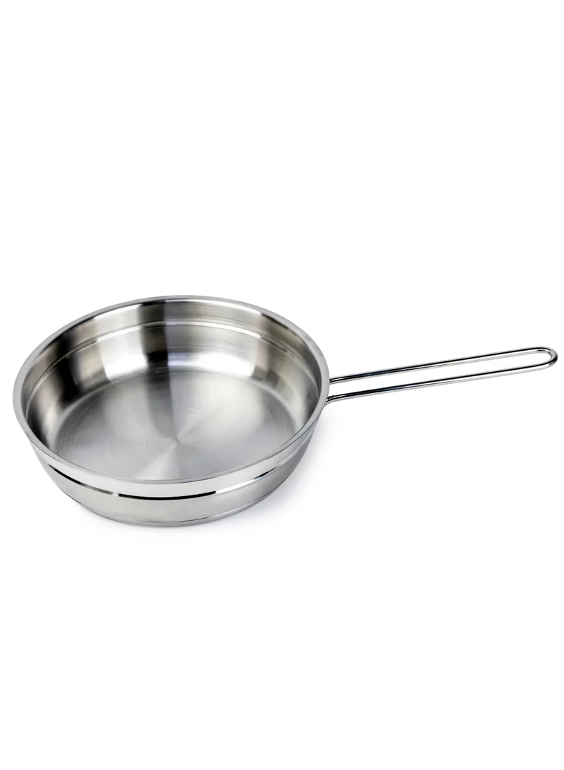 Wilson Elegance Stainless Steel 9-Piece Cookware Set - Casserole, Fry Pan Heavy Duty With Stainless Steel Handle Gas Stovetops Compatible For Family Meals