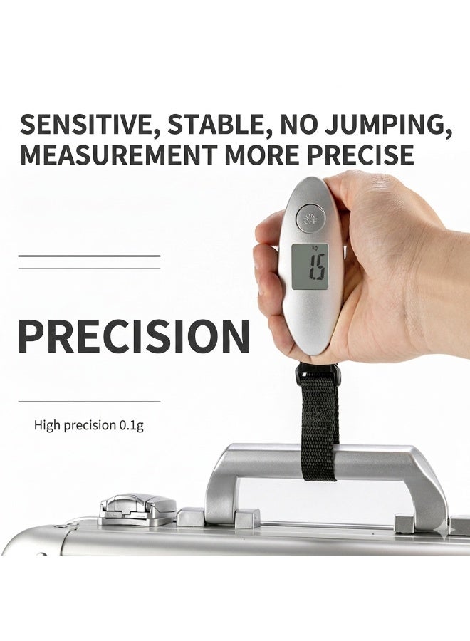 epicarma Digital Hanging Luggage Scale 40kg/110lb Portable Travel Baggage Scale with LCD Display – High Precision Handheld Suitcase Weight Scale, Compact Electronic Hook Scale for Travel & Home Use - Image 2