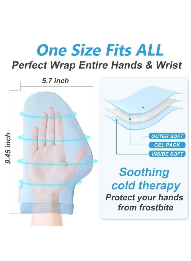 RelaxCoo RelaxCoo Chemo Cold Therapy Socks & Hand Ice Pack Gloves for Chemotherapy Neuropathy, Chemo Care Package for Women and Men, Plantar Fasciitis, Carpal Tunnel, Arthritis Hand Feet Pain Relief, S/M - Image 4