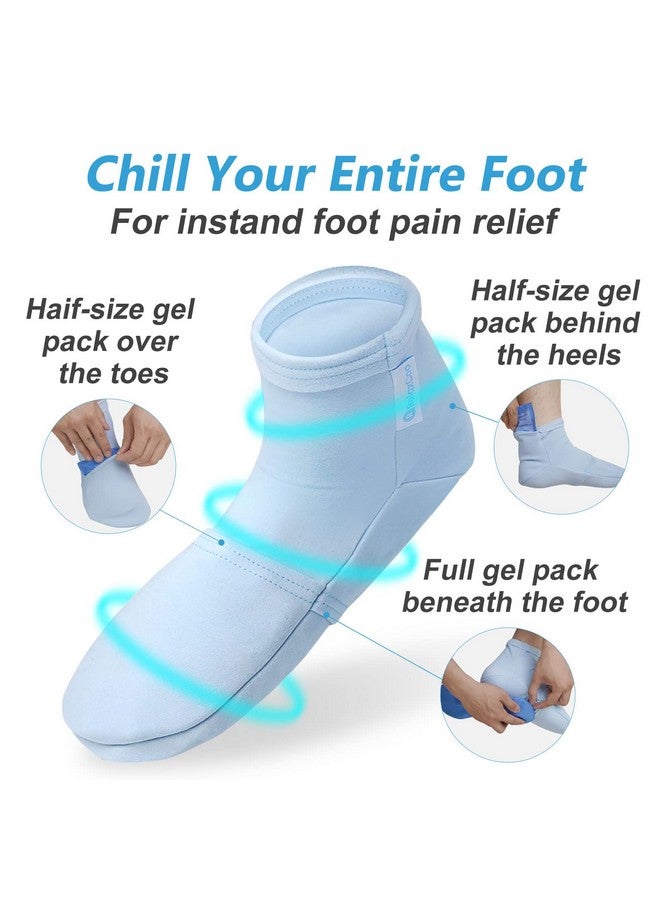 RelaxCoo RelaxCoo Chemo Cold Therapy Socks & Hand Ice Pack Gloves for Chemotherapy Neuropathy, Chemo Care Package for Women and Men, Plantar Fasciitis, Carpal Tunnel, Arthritis Hand Feet Pain Relief, S/M - Image 3