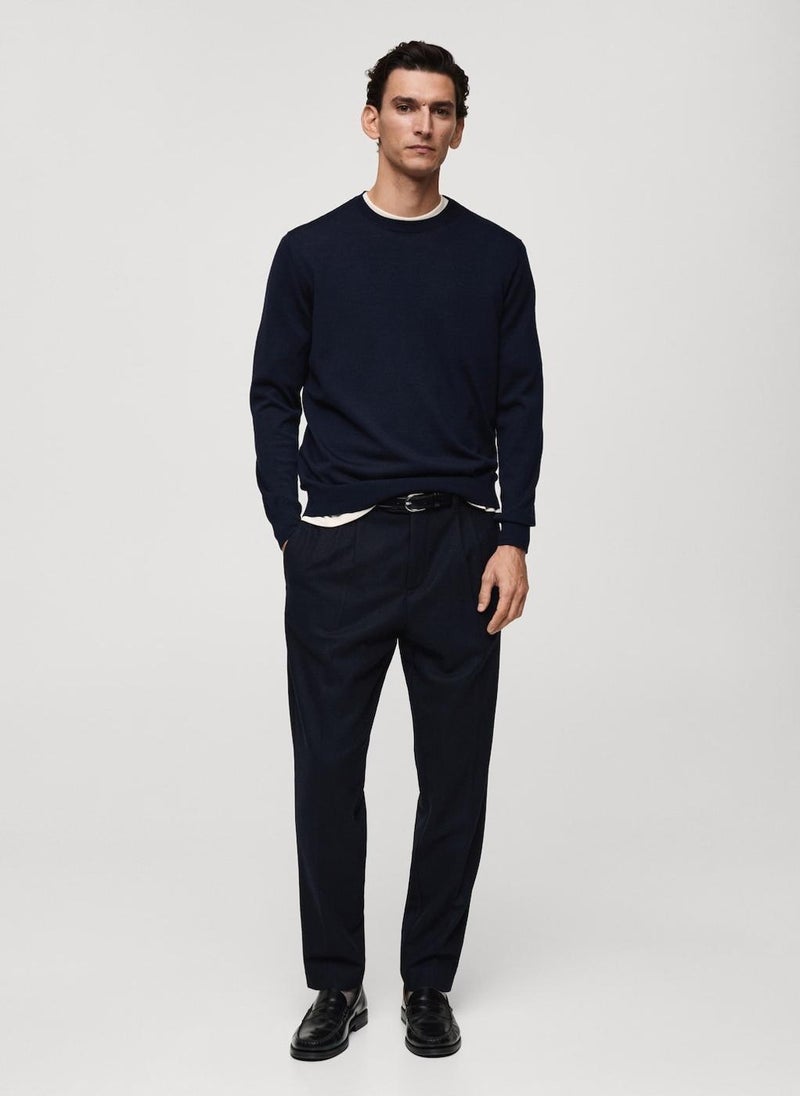 Mango Man Merino Crew Neck Sweater  - Image 5