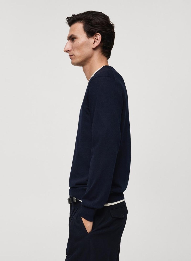 Mango Man Merino Crew Neck Sweater  - Image 4