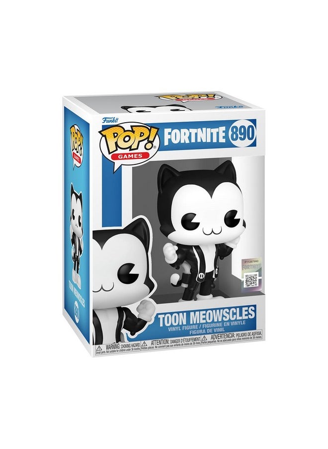 Funko Funko POP! Games: Fortnite - Toon Meowscles - Collectable Vinyl Figure - Gift Idea - Official Merchandise - for Kids & Adults - Video Games Fans - Model Figure for Collectors and Display  - Image 1