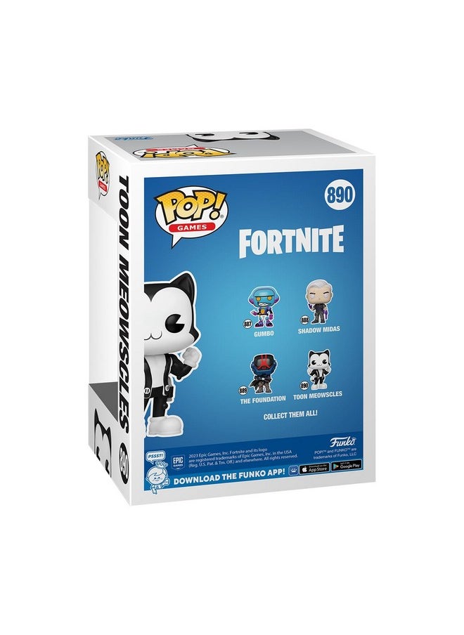 Funko Funko POP! Games: Fortnite - Toon Meowscles - Collectable Vinyl Figure - Gift Idea - Official Merchandise - for Kids & Adults - Video Games Fans - Model Figure for Collectors and Display  - Image 3