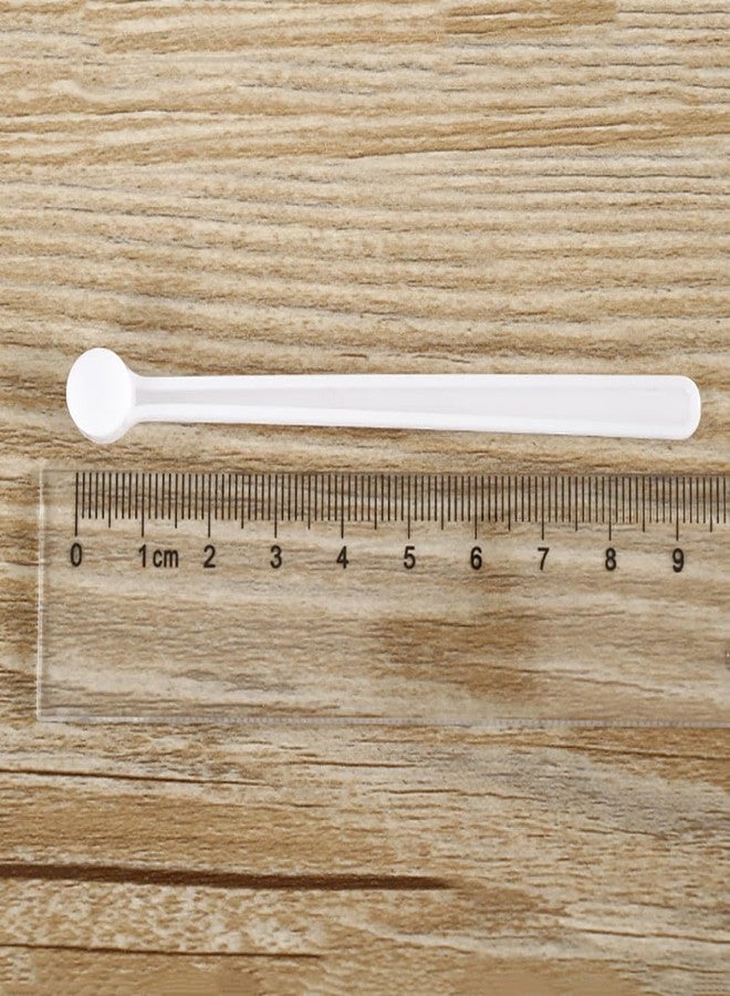 GSHLLO 50 Pcs 0.25ml Mini Measuring Spoons Tiny Plastic Scoops Micro Teaspoon Scoops Long Handle Scoop Small Kitchen Spoon Measurement Tools for Seasoning - Image 5