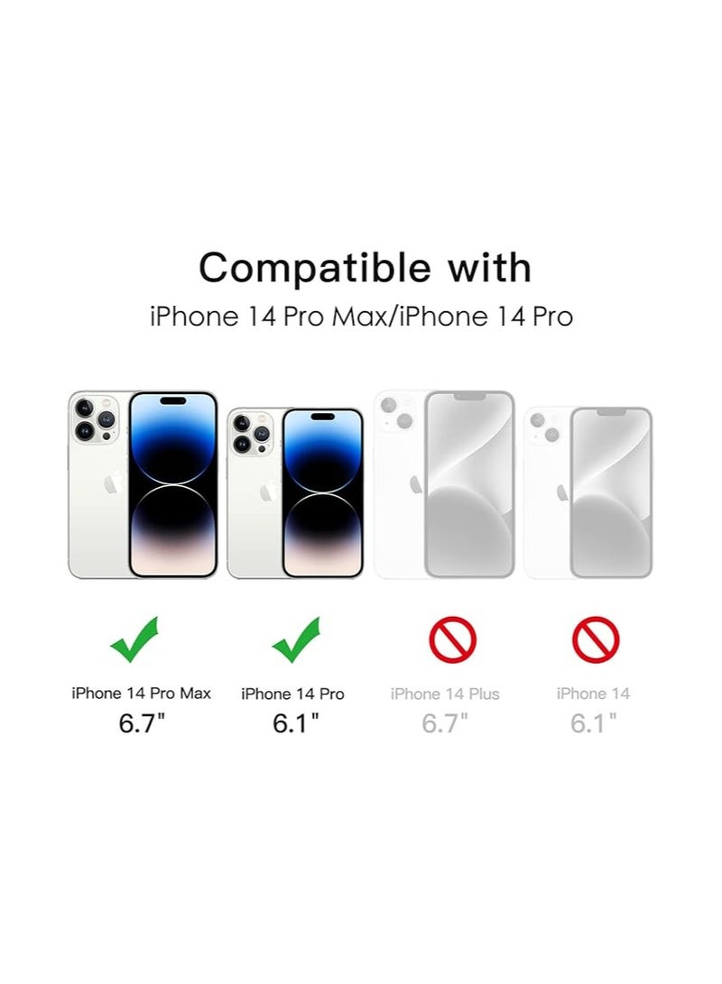 Vitacelli Camera Lens Protector Compatible for iPhone 14 Pro/iPhone 14 Pro Max, [Anti-Scratch] Premium Tempered Glass Film Aluminum Alloy Lens Ring Cover – PURPLE  - Image 2