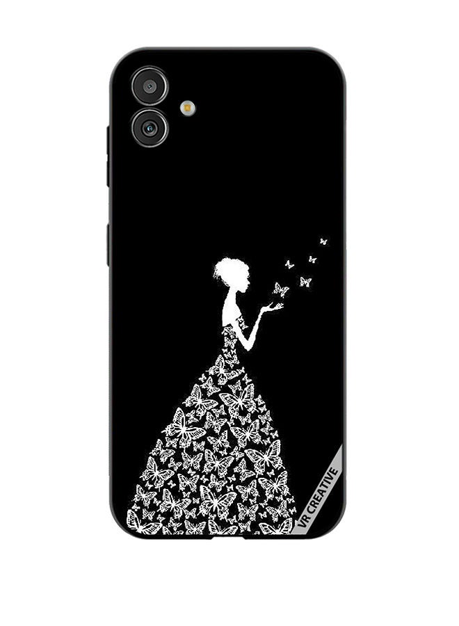 VR CREATIVE Protective Case Cover For Samsung Galaxy M13 5G Girl In Butterfly Dress Design Multicolour  - Image 1