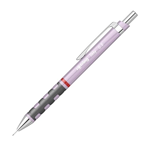 Rotring 0.5mm Mechanical Clutch Lead Pencil | Tikky | for Smooth Writing Drafting Drawing | Orchid Bloom Barrel | Stationery - Image 1