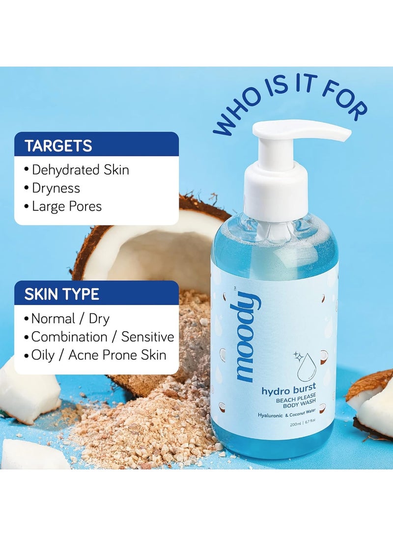 Moody 7D Hydro Burst with Hyaluronic Acid Body Wash | Refreshes, Deep Cleanses Skin & Provides Intense Hydration to Skin | Gentle and for All Skin Types | Softer, Smoother Skin 200ml - Image 5