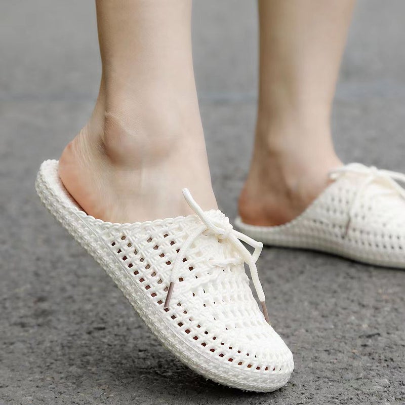 Womens Flat Sandals Summer Peep-Toe Foam Shoes 888 Curry  - Image 2