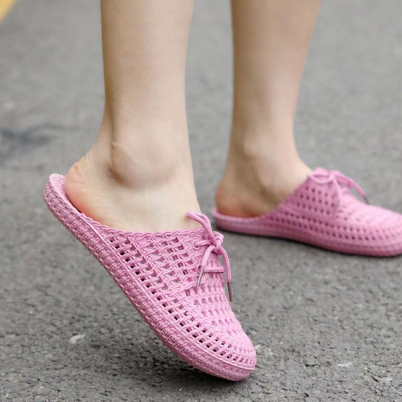 Womens Flat Sandals Summer Peep-Toe Foam Shoes 888 Curry  - Image 3