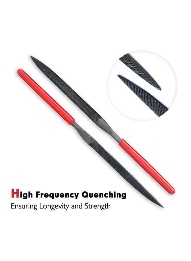 Kalim Needle File Set (10Pcs High Carbon Steel Files) and 1 Wire Cutter in A Carry Bag, File Tools for Soft Metal, Wood, Jewelry, Model, DIY, Hobby, etc. - Image 3
