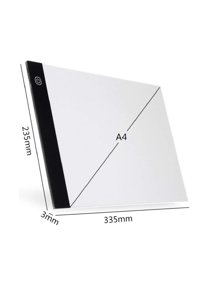 Generic LED Pad for Diamond Painting A4 Light Box of Rhinestone Embroidery USB LED Tracing for Artists Drawing Sketching Animation Designing Stencilling (LED pad)  - Image 5