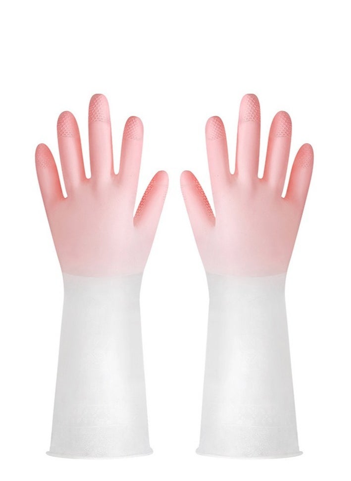 Generic Multifunctional Kitchen Dishes Cleaning Waterproof Long Sleeved Skin Care Gloves  - Image 3