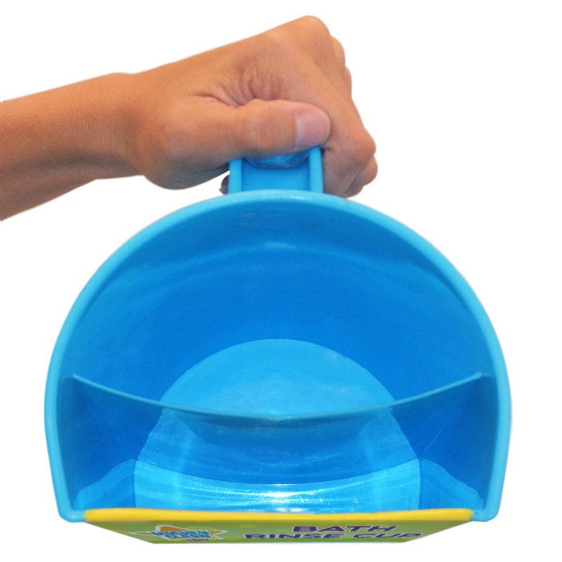 Mighty Clean Baby Shampoo Rinse Cup | Baby Bath Rinser Pail to Wash Hair and Wash Out Shampoo by Protecting Infant Eyes - Kids Bathing Without TEARS - Image 3