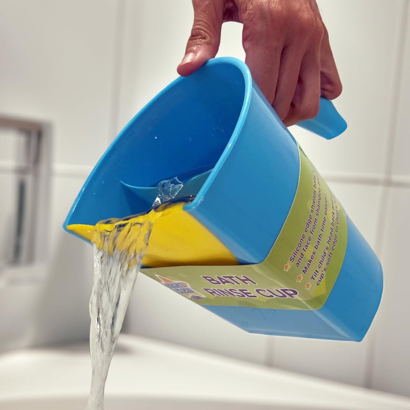 Mighty Clean Baby Shampoo Rinse Cup | Baby Bath Rinser Pail to Wash Hair and Wash Out Shampoo by Protecting Infant Eyes - Kids Bathing Without TEARS - Image 5