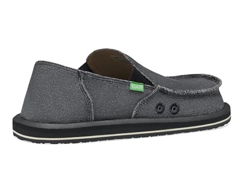 Sanuk Mens Vagabond Sidewalk Surfer | High Rebound Comfort Footbed | Slip On Shoes for Men | Men's Slip-on Loafers |, Charcoal, 11 - Image 5
