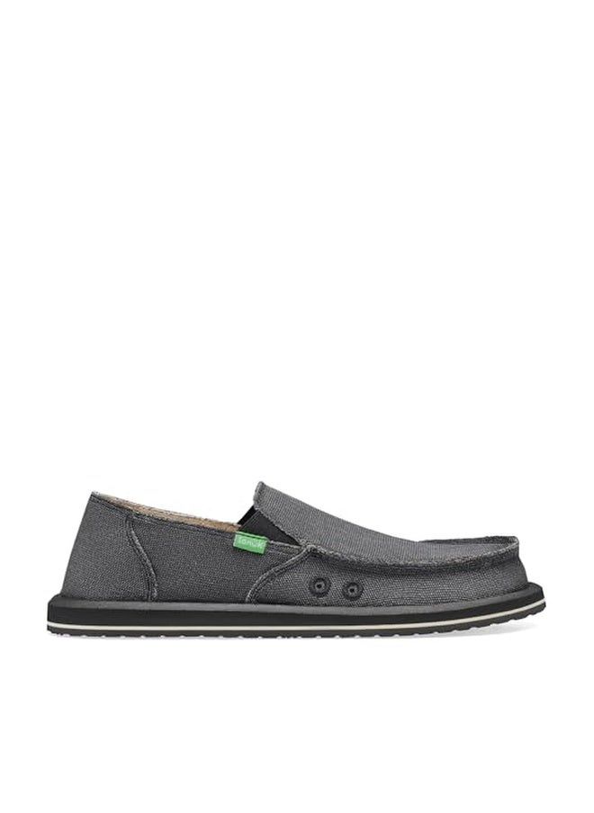 Sanuk Mens Vagabond Sidewalk Surfer | High Rebound Comfort Footbed | Slip On Shoes for Men | Men's Slip-on Loafers |, Charcoal, 11 - Image 1