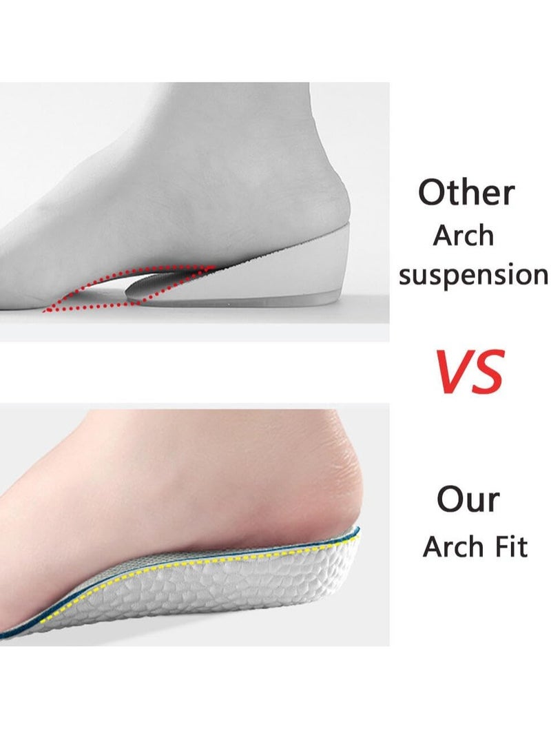 GUDOO - 1 Pair Inner Height Increasing Insole 3.5Cm Heel Lift Foot Pads Invisible Hidden Soft Heel Cushion - Image 1