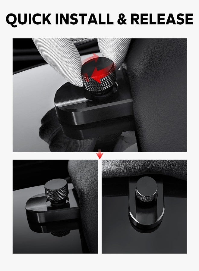 Amazicha Black Aluminium Seat Bolt Tab Screw Mount Knob Cover Compatible with Harley Davidson 1996-2024 - Image 2