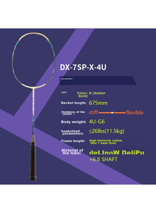 فيكتور Victor مضرب الريشة الطائرة، مضرب كامل من الكربون، نوع شامل، Dx-7sp/x/4u - Image 2