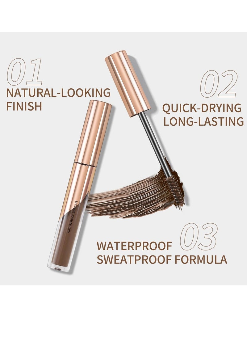 LANGMANNI Waterproof Tinted Brow Gel - Long-Lasting, Smudge-Resistant Eyebrow Shaping Makeup Gel - Liquid Thickening, Volumizing Brow Mascara - Image 4