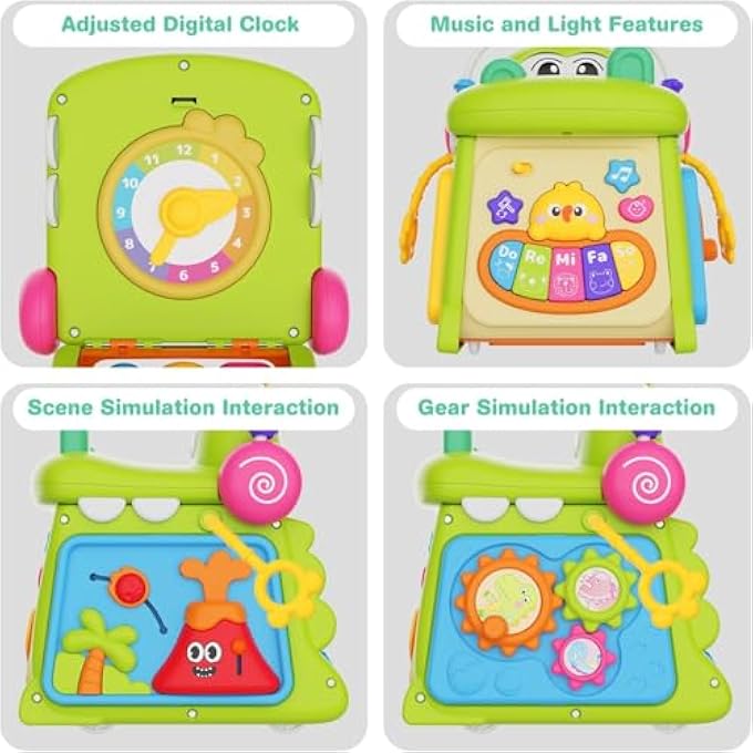 AM ANNA Montessori Toys for 1 Year Old Girls Boys, 8-in-1 Multi-Functional Baby Sorter Learning Activity Cube, Developmental Toy Fine Motor Skills,Baby Toys 6-12-18 Months,1 Year Old Girl Boy Birthday - Image 5