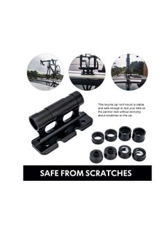 Excefore Bike Fork Mount, Bike Car Rack Carrier, Aluminum Alloy Bicycle Fork Bracket, Suitable for Outdoor Travel Transporting Bicycle, Fits Thru Axle Fitments Sizes 100*5/100*12/100*15/110*15mm  - Image 5