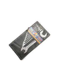 AGRICO TATA Agrico Double Sided Open End Wrench Spanner Set 6 To 20 mm Silver  - Image 1