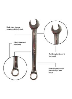AGRICO TATA Agrico Double Sided Open End Wrench Spanner Set 6 To 20 mm Silver  - Image 3