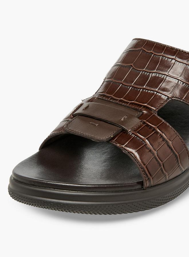 DUCHINI Men Leather Comfort Sandals - Image 4