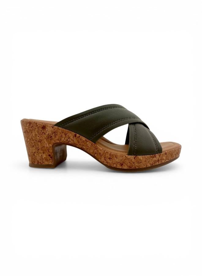Toe‑Loop Block‑Heel Sandals