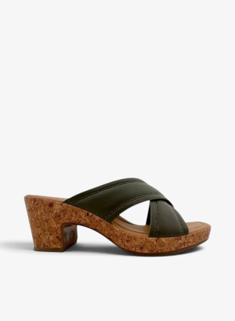 Toe‑Loop Block‑Heel Sandals