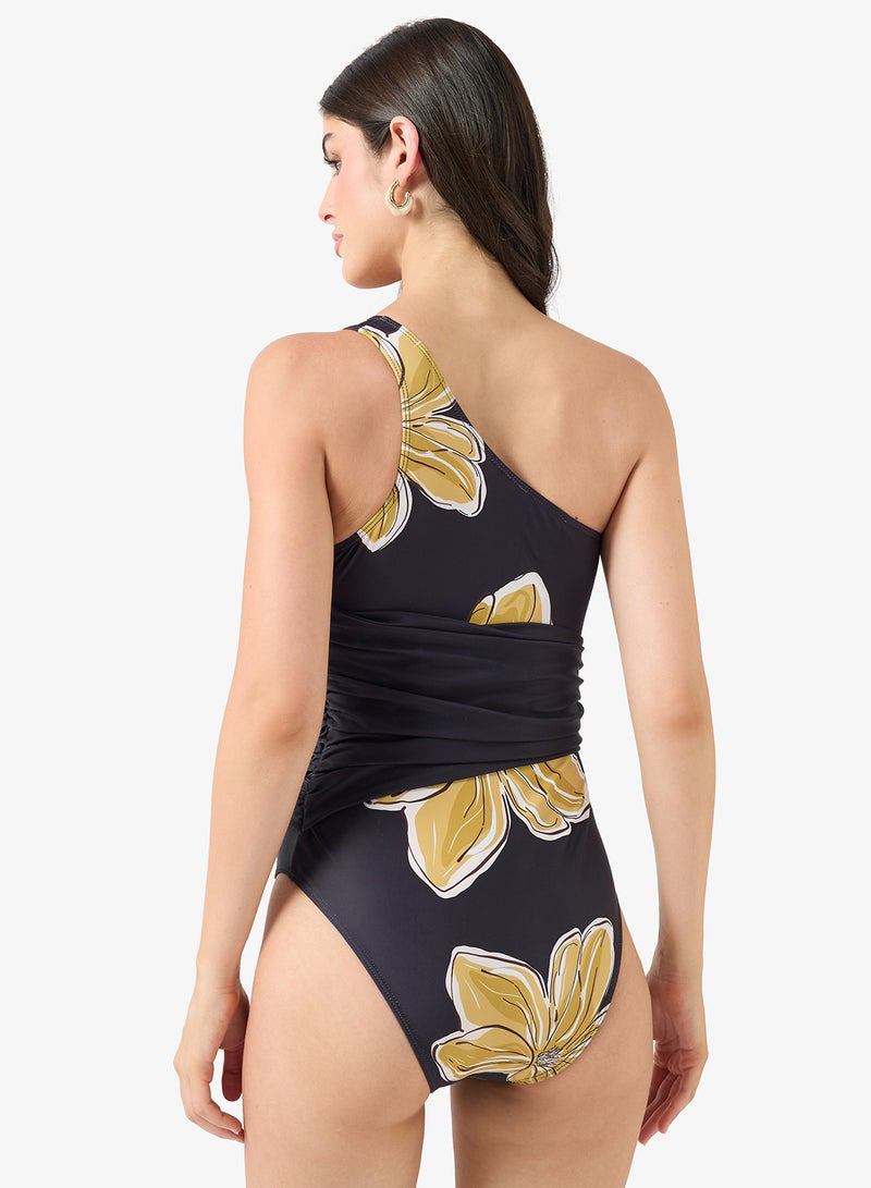 Ginger One Shoulder Floral Swimsuit - Image 3