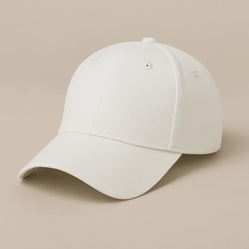 ENCIGER Unisex Cotton Baseball Cap Pack of 12 - Adjustable Solid Color Caps for Men & Women - Bulk Lot for Resale, Events, Outdoor, Group, Team Use (White) - Image 2