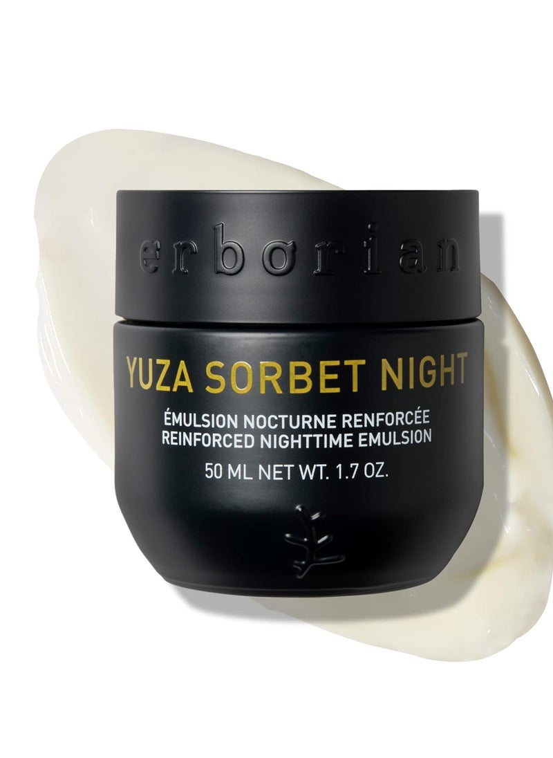erborian Erborian-Yuza Sorbet-Vitamin C Night Cream-Nourishing & Hydrating Moisturizer To Boost Radiance, Soothe Dehydrated Face Skin & Help Fight Signs Of Aging - Reinforced Nighttime Emulsion-1.7 Oz 