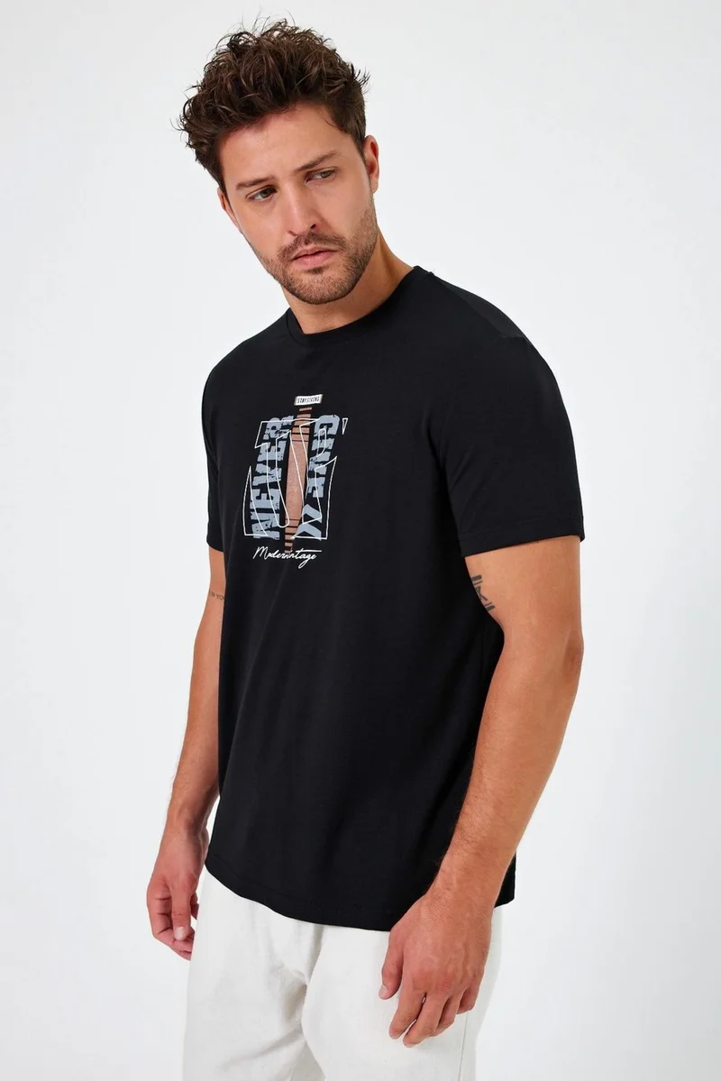 الكسندر جاردي Printed Regular Fit T-Shirt (E24-00213)