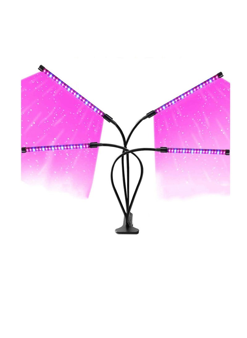 Y&D Grow Light for Indoor Plants, 72 LED 4 Head Full Spectrum Plant Lights, Auto ON/Off 3/9/12 H Timer 3 Switch Modes, 9 Dimmable Levels Succulent Plants Growth  - Image 1