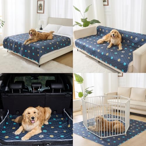 Aitmexcn Washable Puppy Dog Pee Pad, 2PCS 100% Waterproof Whelping Training Mat for Puppy/Senior Dog, Fast Drying Reusable Puppy Pads for Indoor, Outdoor and Car Travel- 48'' x 48'',Gray - Image 5