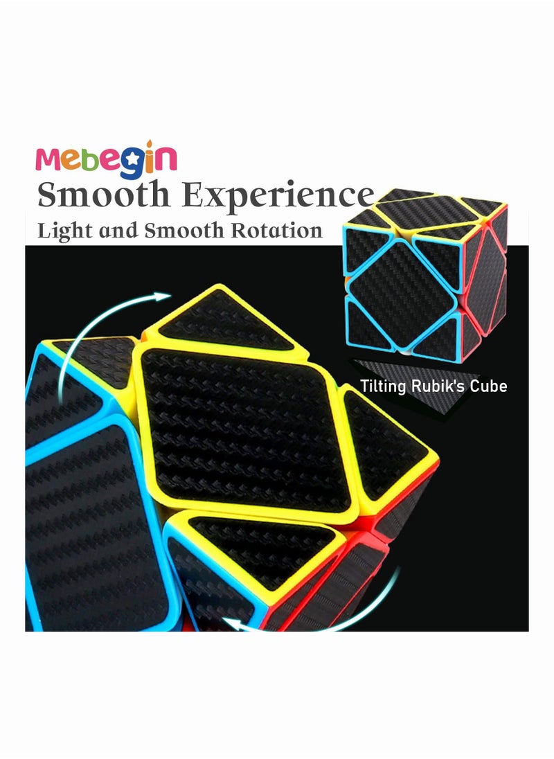 MEBEGIN - 5 PCS Educational Speed Cube Set,Magic Cube 2x2 3x3 Pyraminx Pyramid Megaminx Fenghuolun Puzzle Cube Toy,Puzzle Cube Toy Gift for Children Adults - Image 1