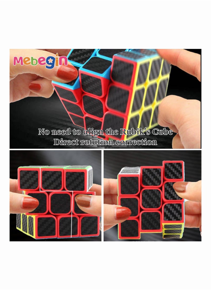 MEBEGIN - 5 PCS Educational Speed Cube Set,Magic Cube 2x2 3x3 Pyraminx Pyramid Megaminx Fenghuolun Puzzle Cube Toy,Puzzle Cube Toy Gift for Children Adults - Image 1