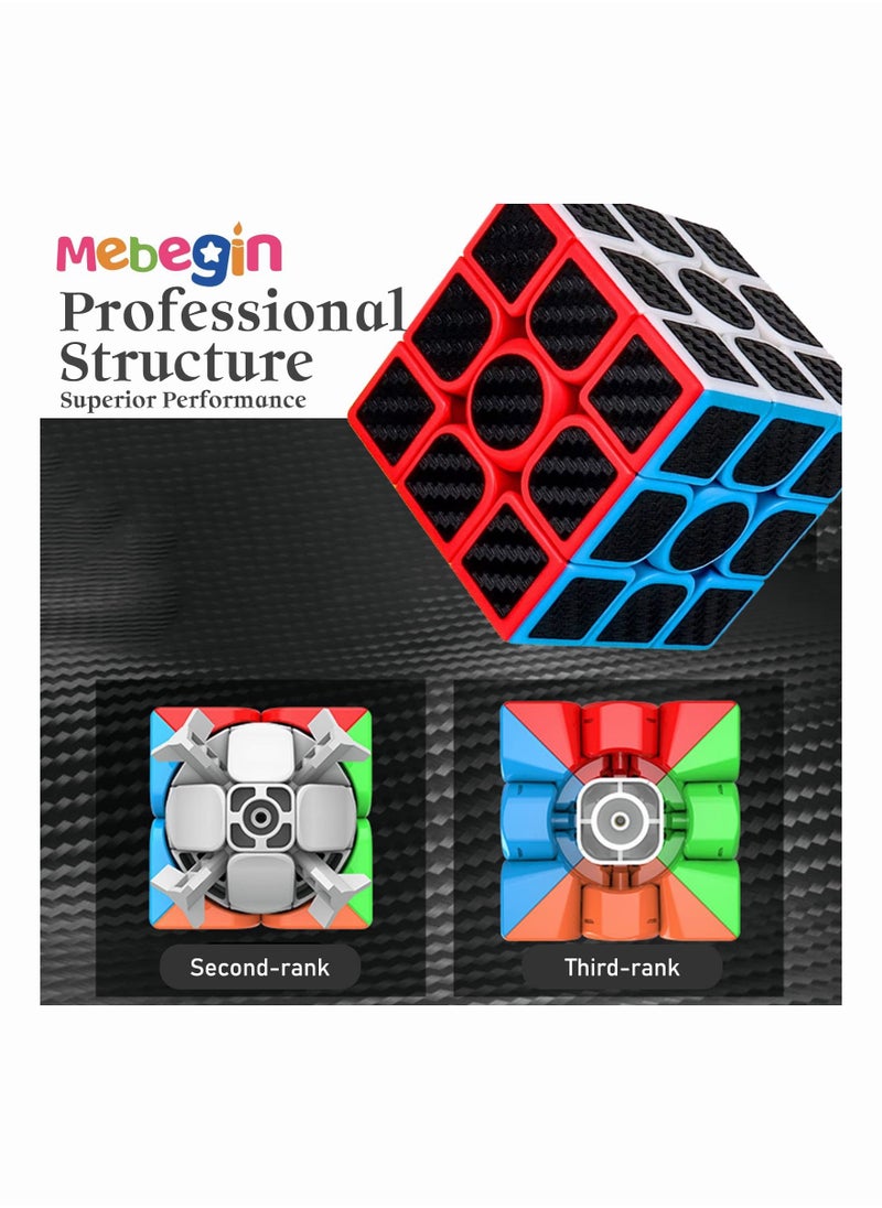 MEBEGIN - 5 PCS Educational Speed Cube Set,Magic Cube 2x2 3x3 Pyraminx Pyramid Megaminx Fenghuolun Puzzle Cube Toy,Puzzle Cube Toy Gift for Children Adults - Image 1