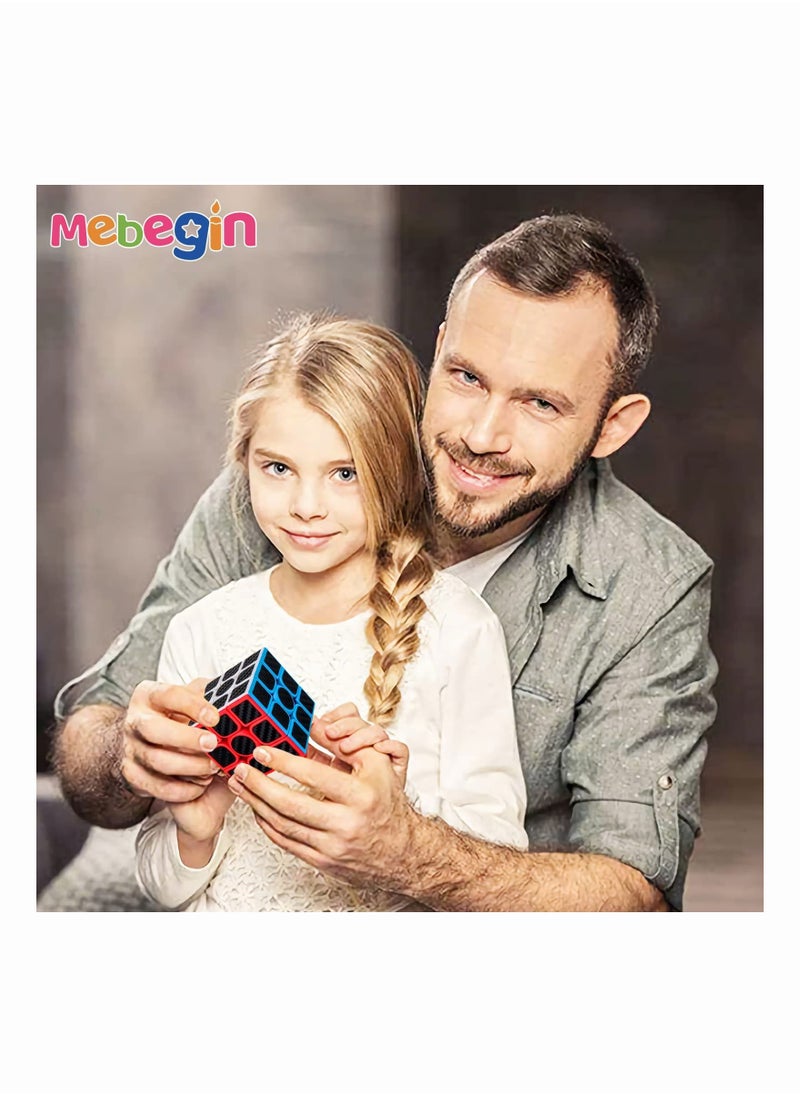 MEBEGIN - 5 PCS Educational Speed Cube Set,Magic Cube 2x2 3x3 Pyraminx Pyramid Megaminx Fenghuolun Puzzle Cube Toy,Puzzle Cube Toy Gift for Children Adults - Image 1