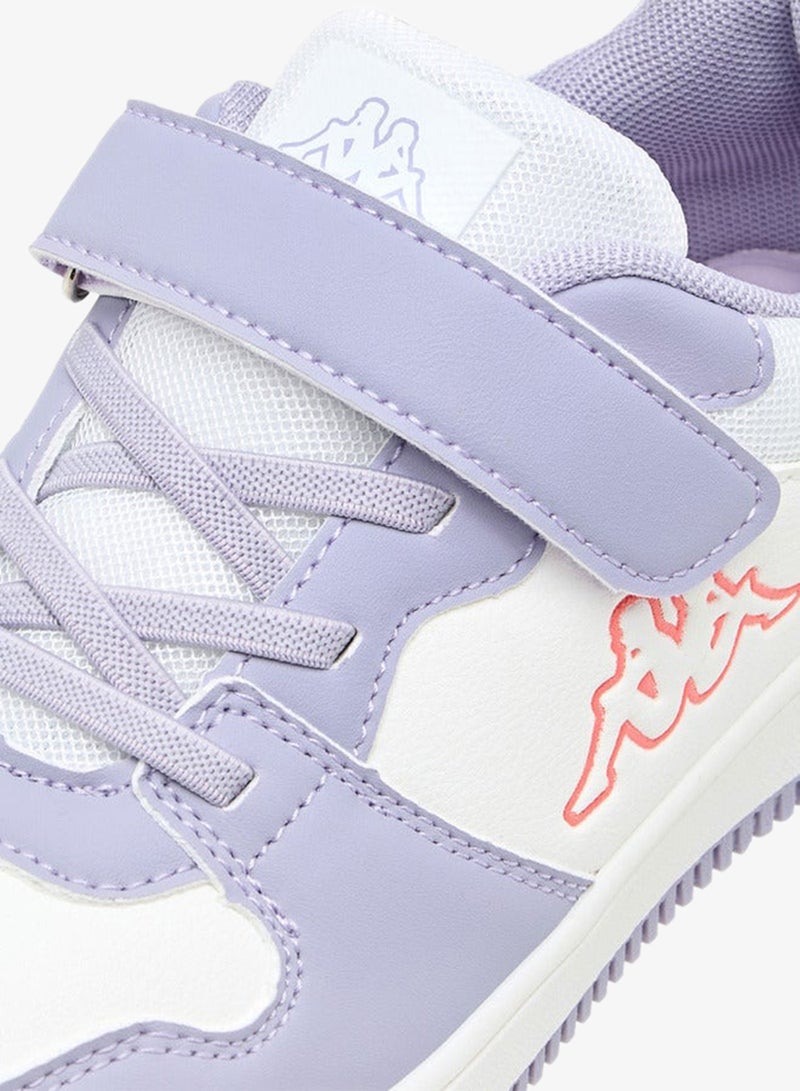Kappa Girls' Panelled Low-Ankle Sneakers with Hook and Loop Closure - Image 4